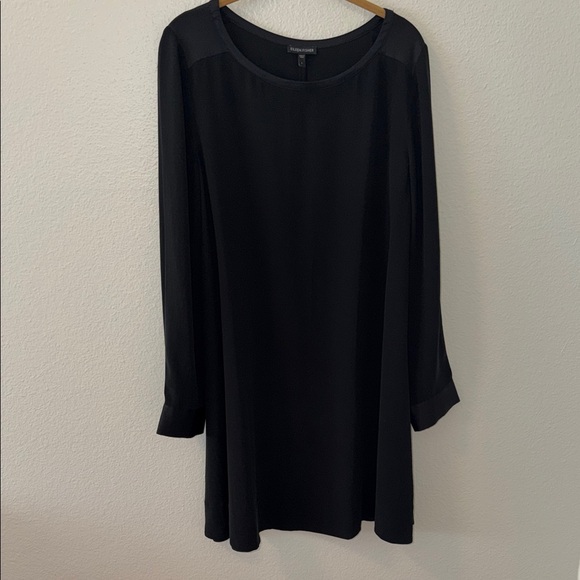 Eileen Fisher Dresses & Skirts - Eileen Fisher Classic Black Long Sleeve A line Dress